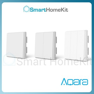 Công tắc thông minh Aqara D1, có dây âm tường, bản 1,2,3 nút nhấn 86x86 - chính hãng BH 1 năm