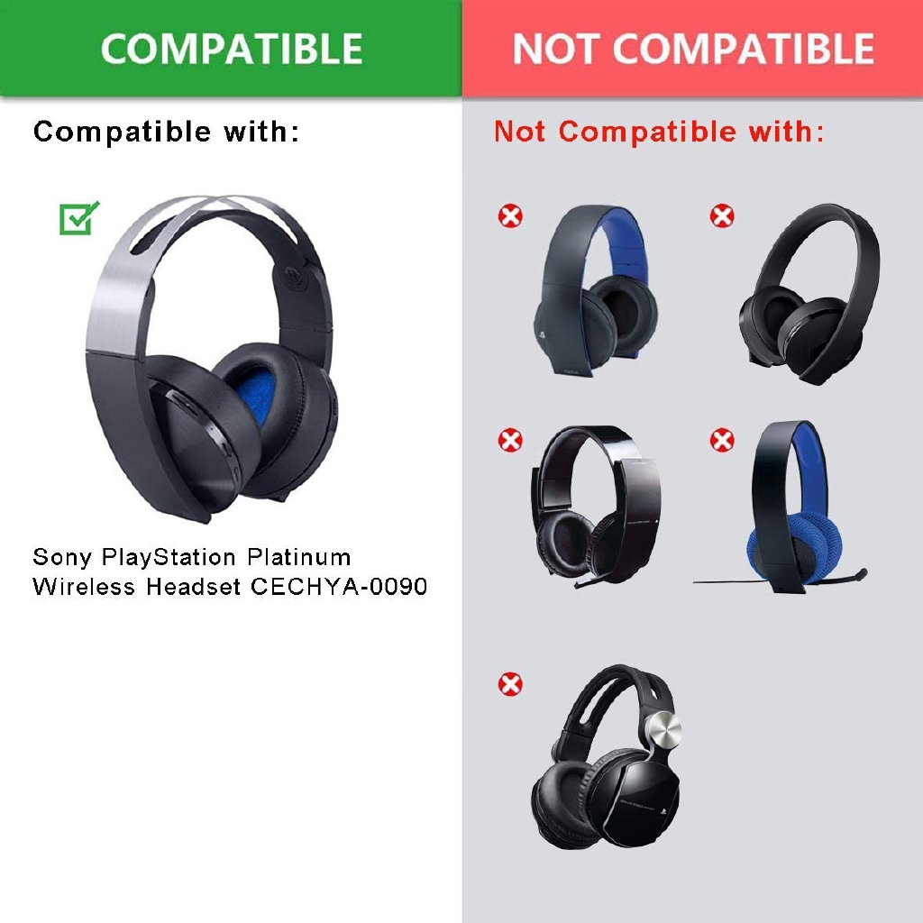 Đệm Mút Tai Nghe Trùm Đầu Sony Ps4 Playstation Platinum Cechya-0090