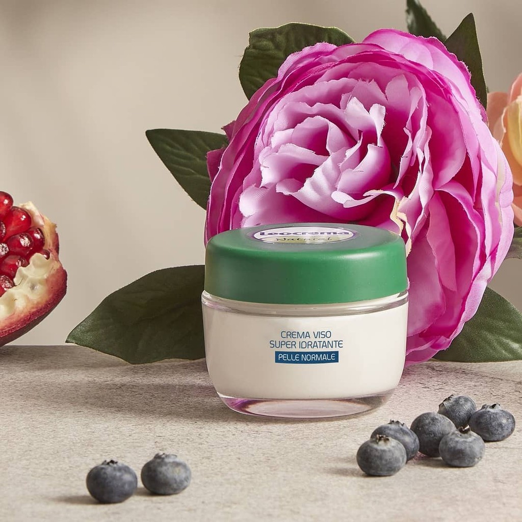 Kem dưỡng ẩm siêu cấp Cho Da Mặt Leocrema - Crema Viso Super Idratante 100% Bellezza Naturale - Made In Italy