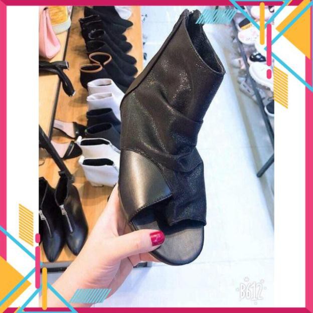 ODER Boot Nữ Xỏ Ngón Chất Da Phối Nhung mềm Cực Xinh (fullbox 756) | BigBuy360 - bigbuy360.vn