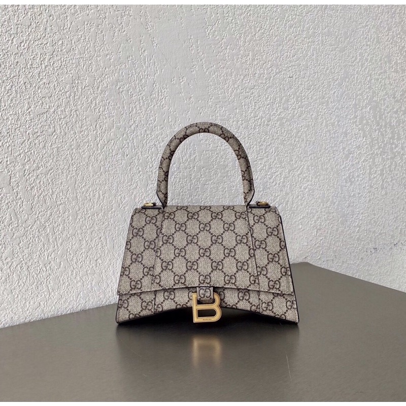 Túi xách nữ đeo chéo khoá B hoạ tiết logo fullbox có hộp