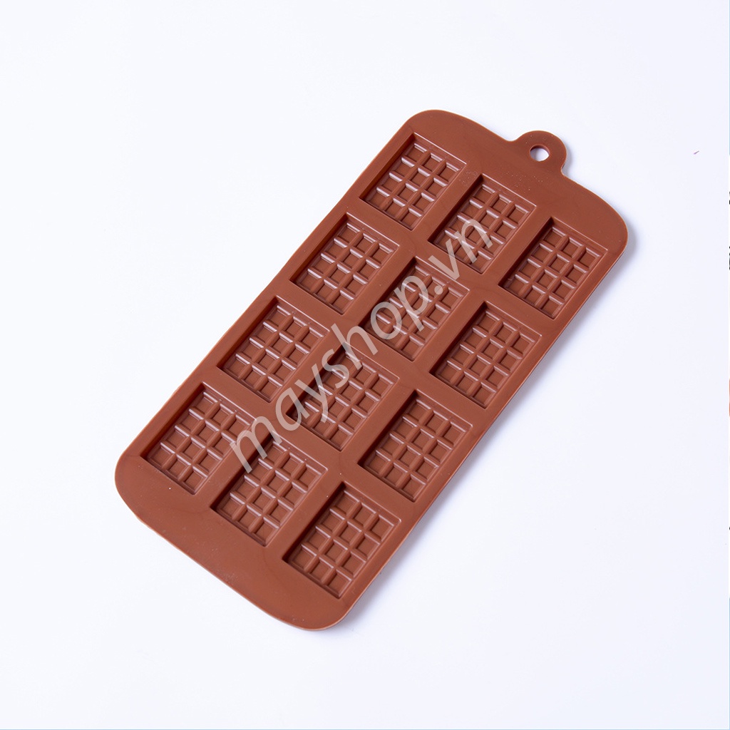 Khuôn silicone 12 miếng socola