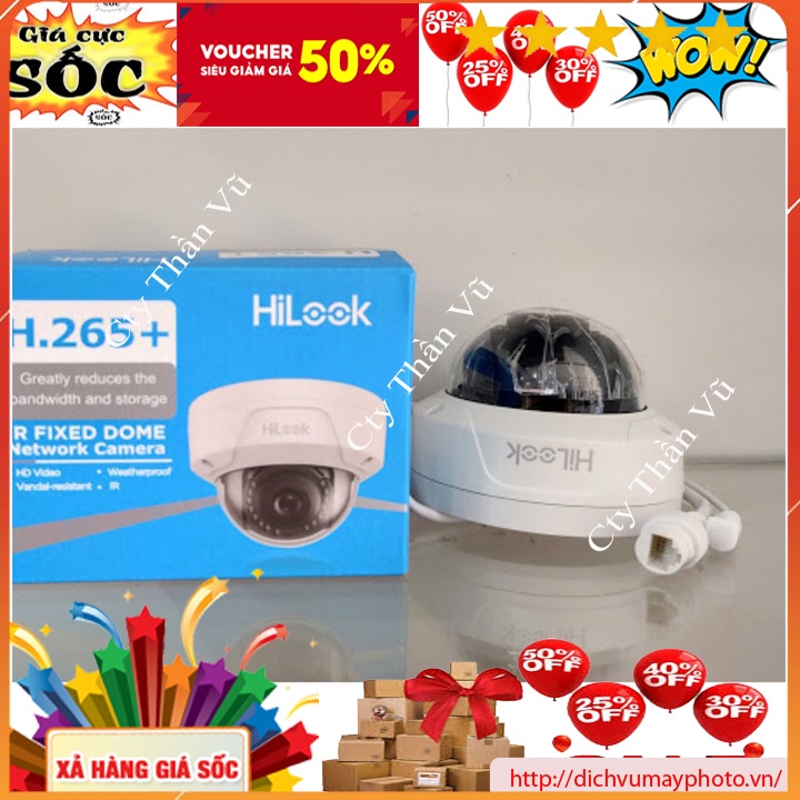 Camera IPC done-D121H vỏ nhựa 2M hồng ngoại ban đêm lên đến 30m kholinhkienmayin