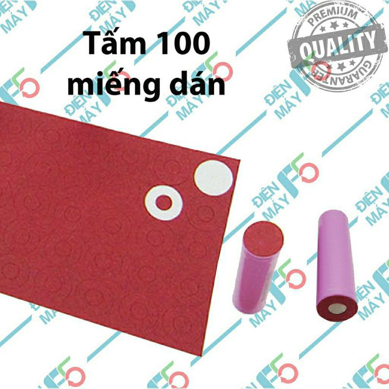 DMF5 Tấm 100 miếng dán cell pin 18650