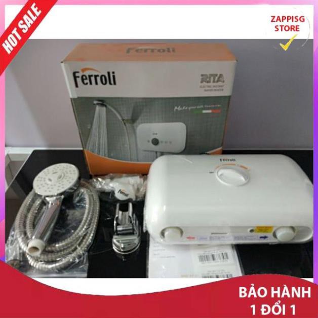 Máy nước nóng Ferroli Rita FS-4.5TE Công Suất 4500W chống giật cao cấp  - Bảo hành 1 đổi 1