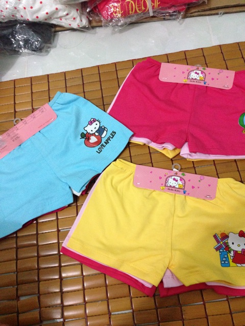 Combo 03 Quần chip đùi hello kitty cho bé gái, bao chất đẹp luôn ạh