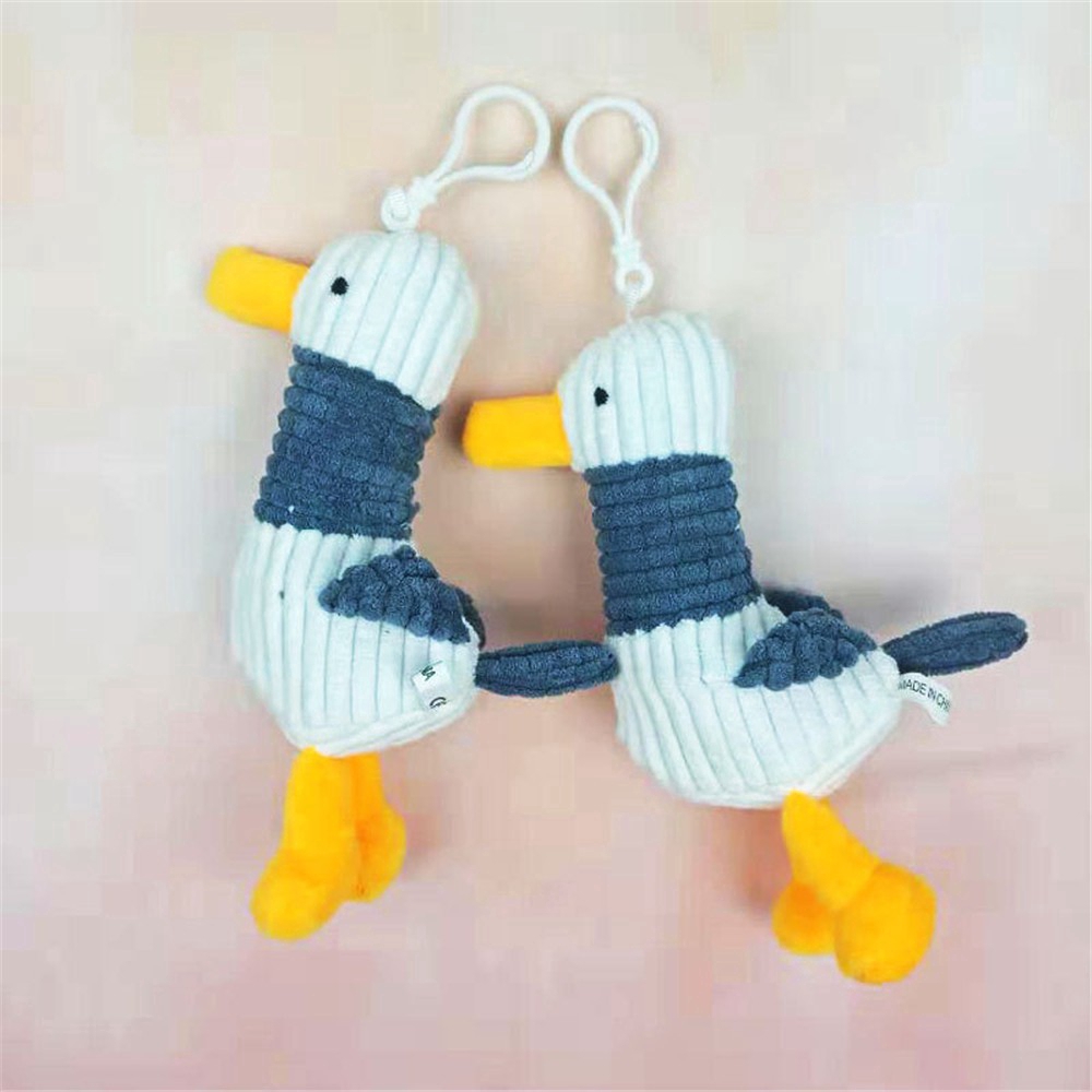 Chú Vịt Nhồi Bông Đáng Yêu Trang Trí Móc Chìa Khóa