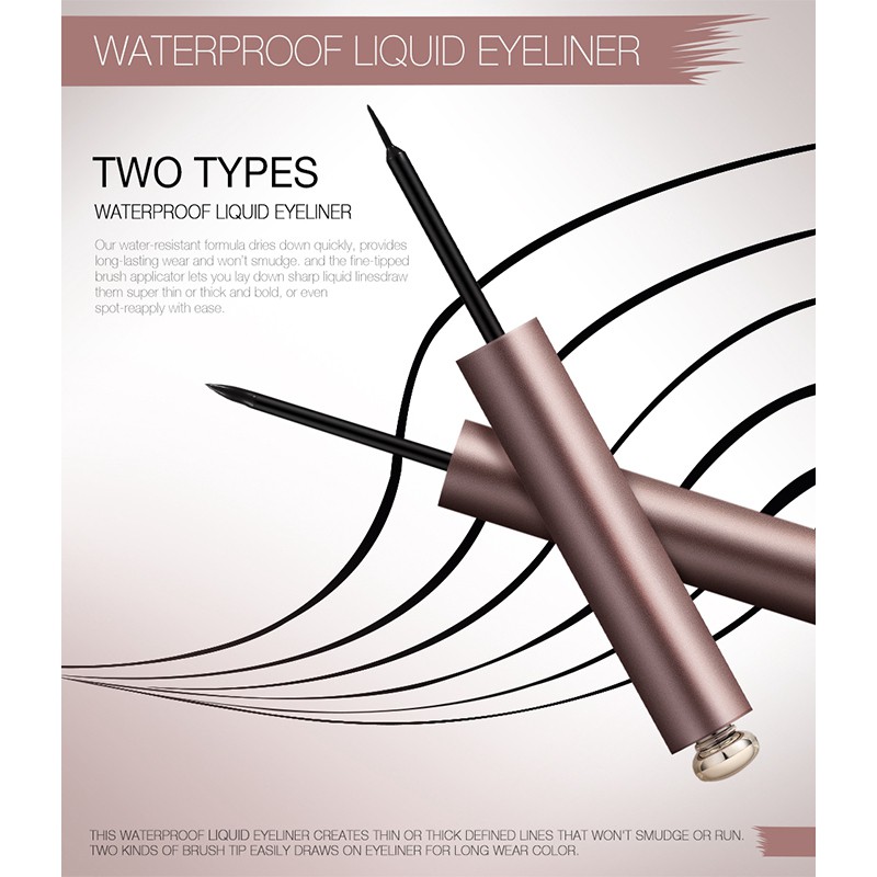 O.TWO.O Liquid Eye Liner Waterproof Ultra Fine Brush Head Long Lasting Quick Dry Natural Eyeliner Cosmetics a Brush | BigBuy360 - bigbuy360.vn