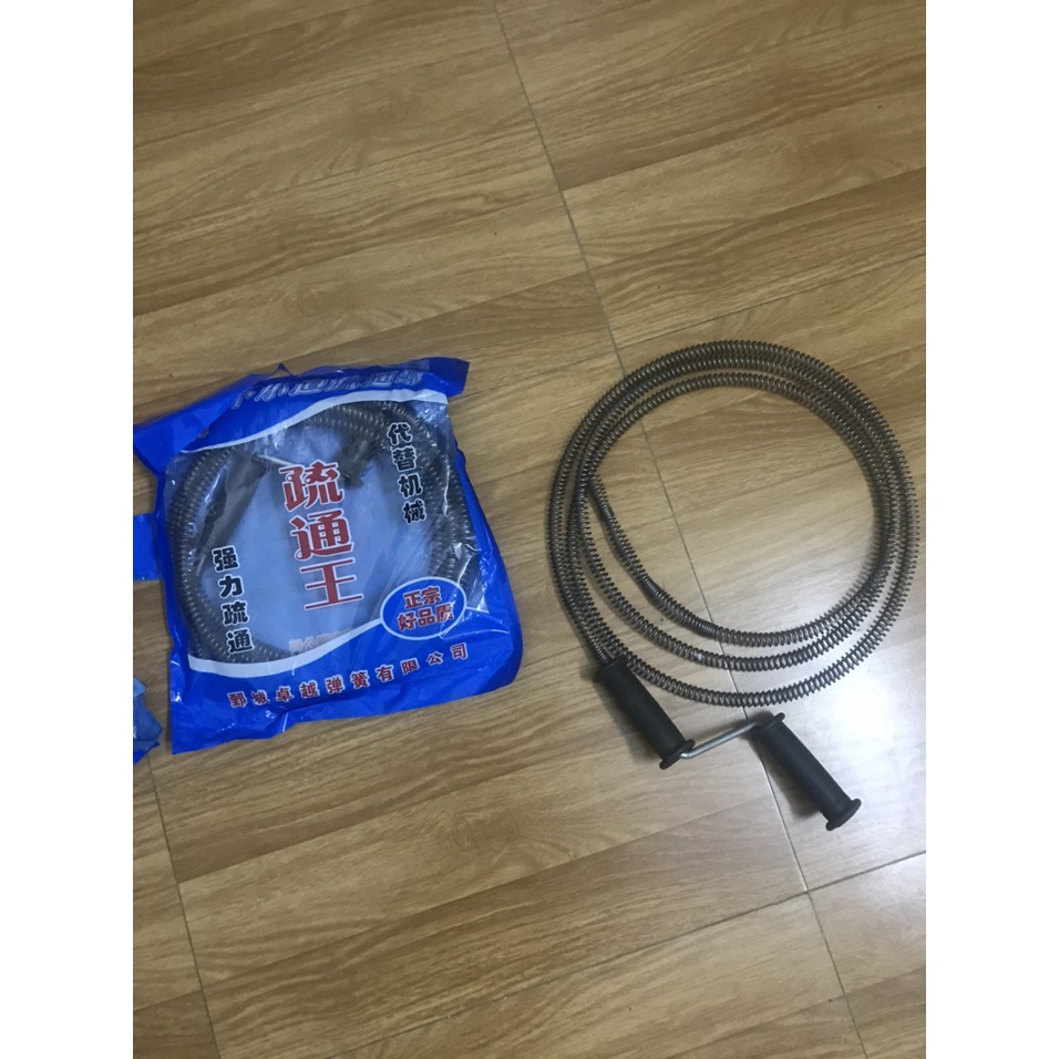 Thông tắc vệ sinh, dây thông cống lò xo, tiện dụng và được việc, dây phi 10mm đễ dùng dây 3m