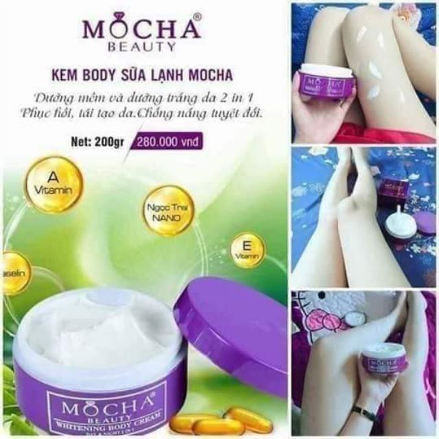 [Giảm giá mạnh] Body sữa lạnh trắng da Mocha chính hãng