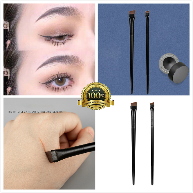 Fine Slanted Head Nest Silkworm Eyebrow Brush / A-101 Portable Eyeliner Makeup Brush