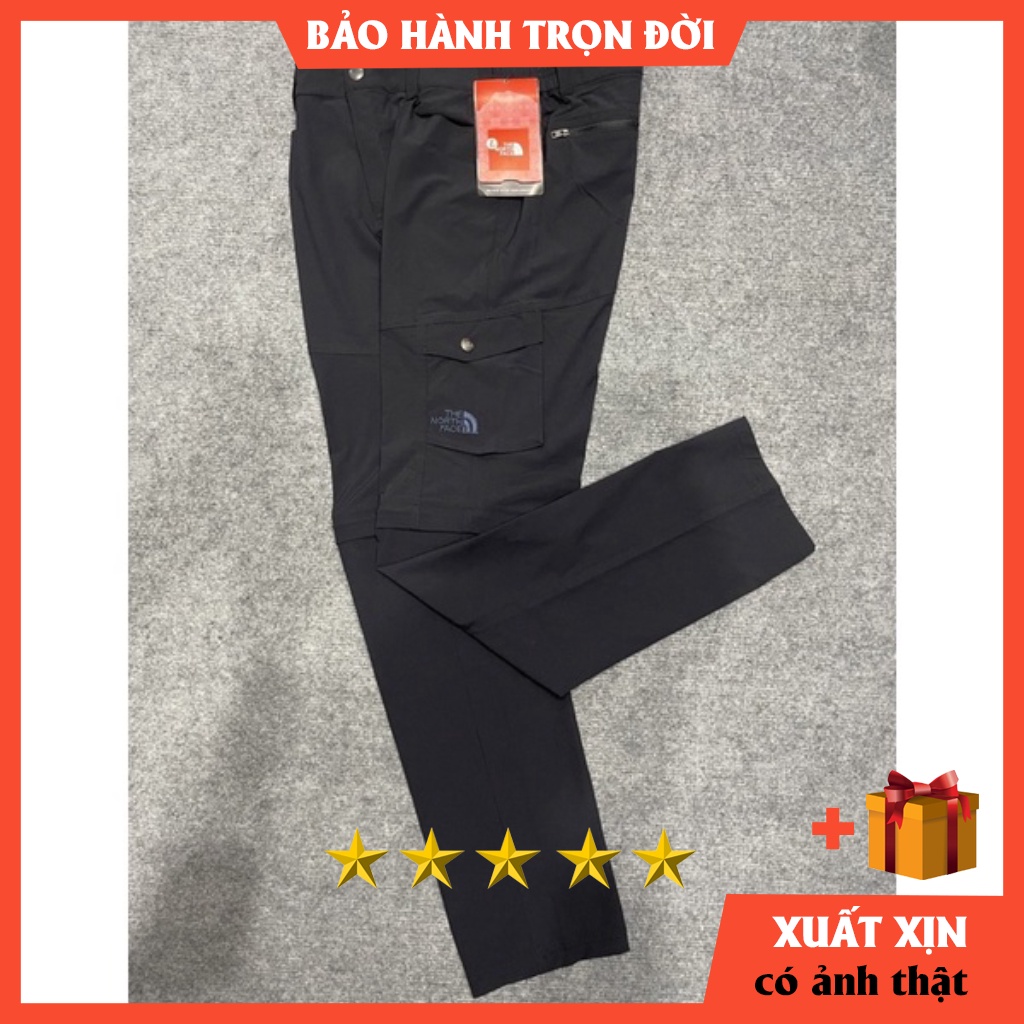 Quần túi hộp nam The North Face HÀNG XUẤT DƯQuần dài nam mau khô chuyên đi phượt dã ngoại- ống quần tháo rời được