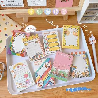 Giấy Ghi Chú Hình Thỏ Đáng Yêu Phong Cách Hàn Quốc