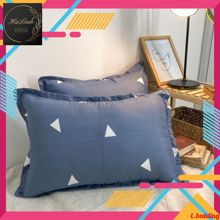 Vỏ gối cotton thoáng mát, vỏ gối đầu kích thước 45x65cm nhiều màu sắc khác nhau