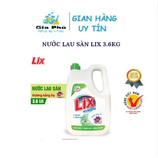 Nước Lau sàn Lix Hương lily 4kg và hương nắng hạ 3.6kg