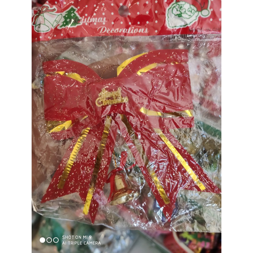 Combo 3 Nơ To đủ màu trang trí cây thông Noel
