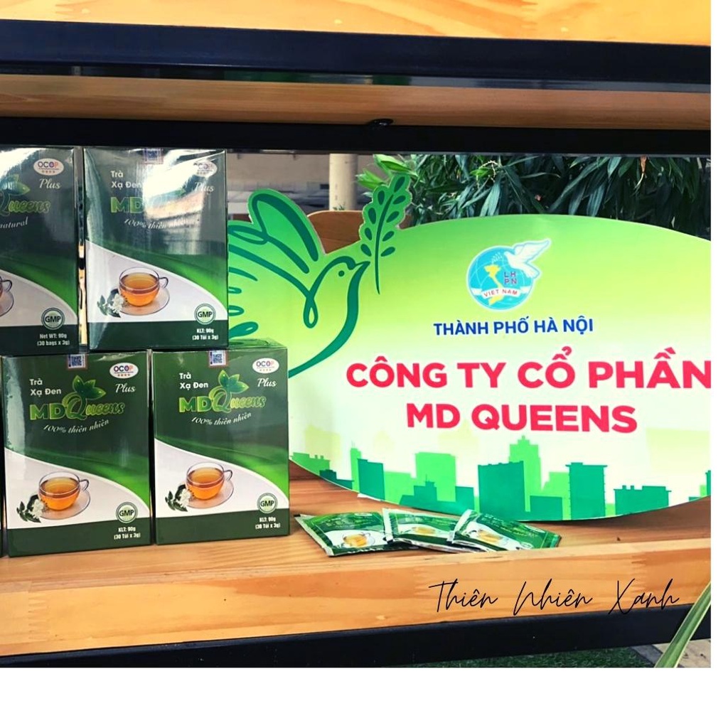 Trà xạ đen MD Queens 100% thảo dược thiên nhiên giúp ổn định huyết áp, hạ mỡ máu, men gan, thanh lọc cơ thể