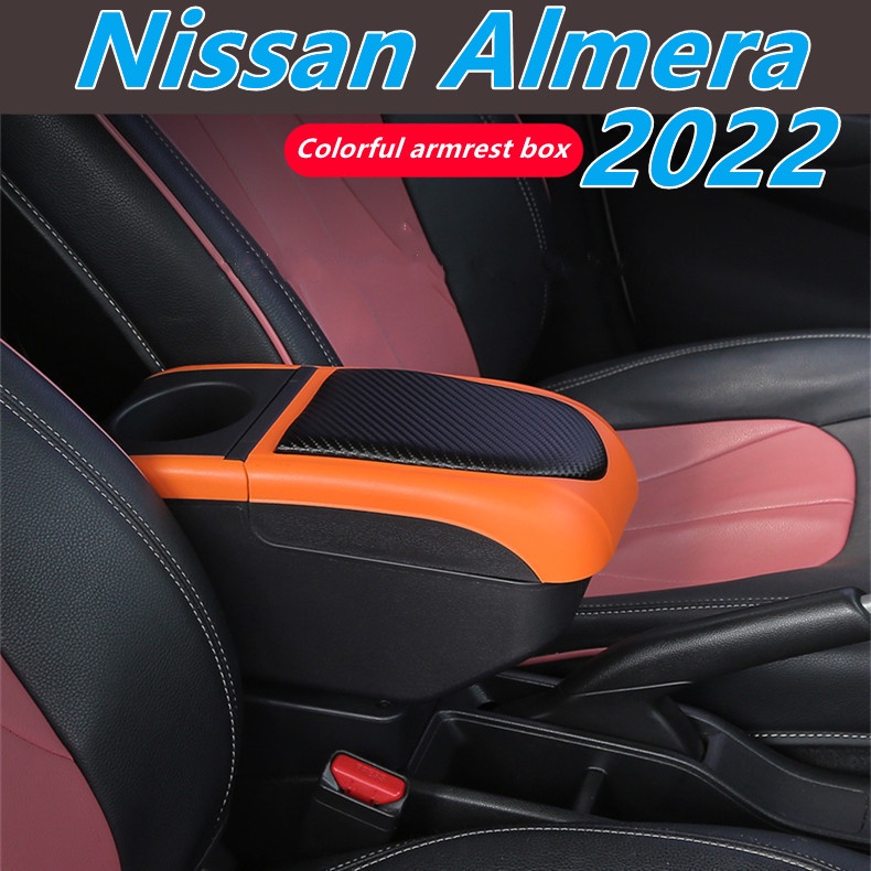 Hộp Tỳ Tay Hai Tầng Cao Cấp Có Thể Điều Chỉnh Kèm Ngăn Đựng Cốc Nước Cho Xe Hơi Nissan Almera 2022 Giá Đỡ