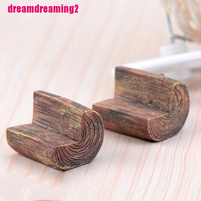 Ghế Dài Mini Trang Trí Nhà Búp Bê Xinh Xắn