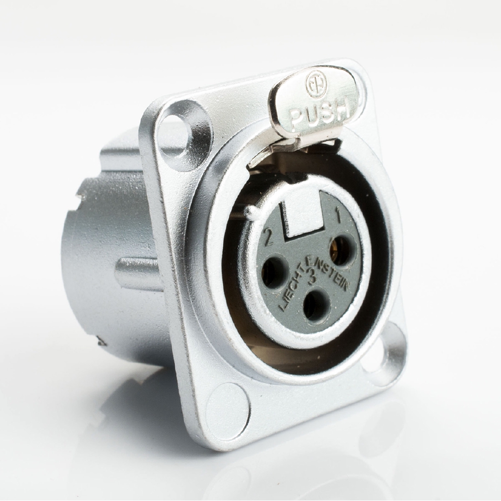 Hàng có sẵn * NEUTRIK NỮ XLR CHUỖI KẾT NỐI 3 PIN XLR NC3FD-LX-HE