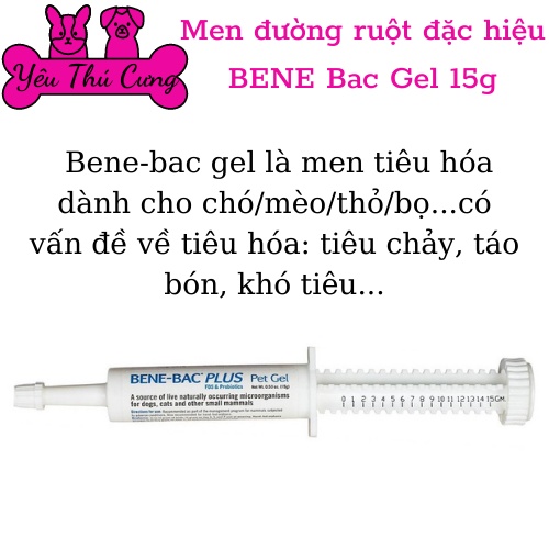 Men tiêu hóa cho chó mèo Bene Bac Plus-YÊU THÚ CƯNG