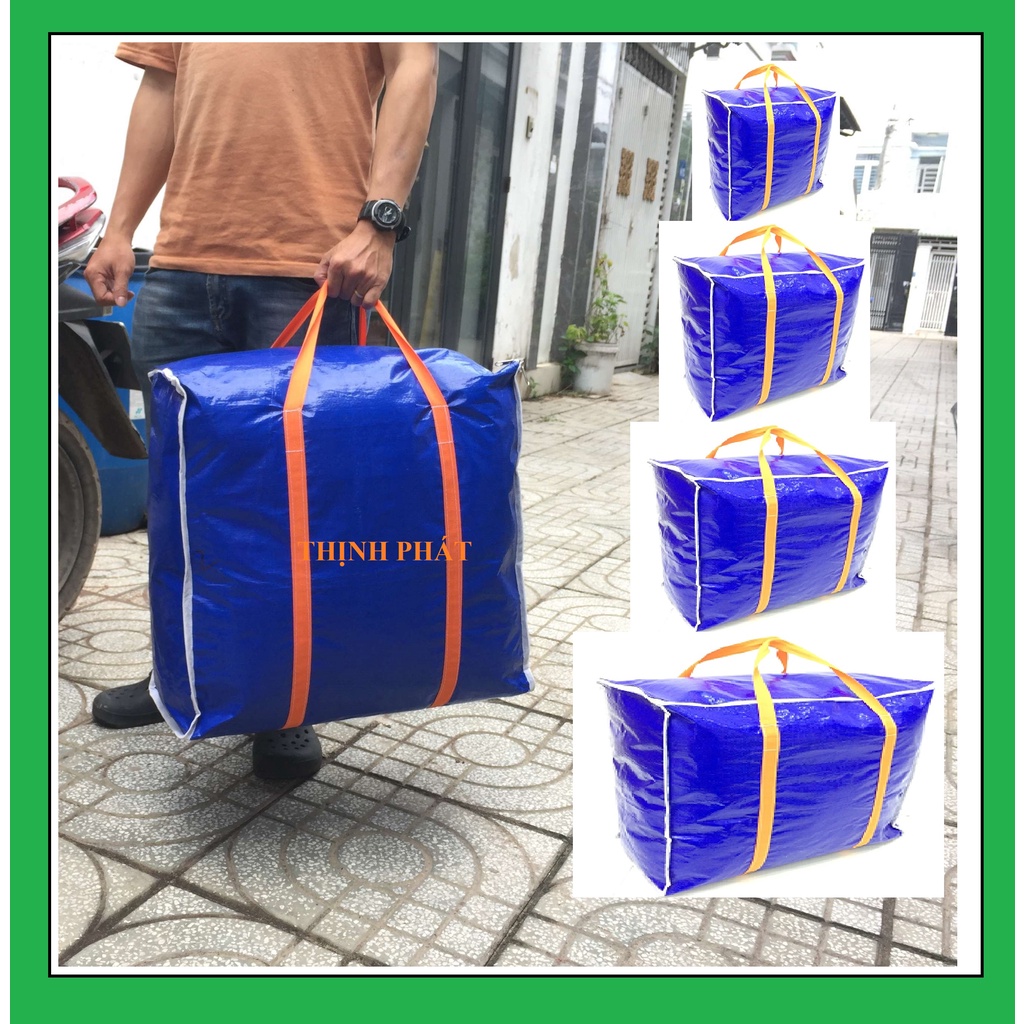 ĐỦ SIZE - Túi bạt, túi dứa có dây kéo đựng đồ, quai xách chắc chắn