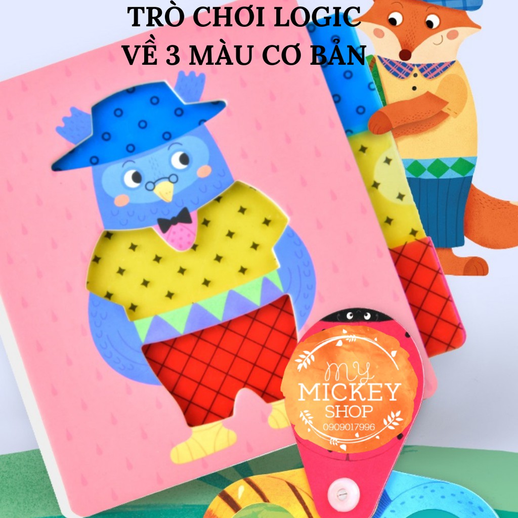 Mideer Đồ chơi trẻ em hoạt động thay trang phục - chơi tư duy Logic về 3 màu sắc Dress up kit activity mymickeyshop