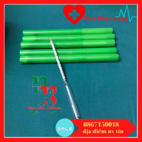 Hộp 10 Cái Dụng Cụ Đo Nồng Độ Cồn - Nhiệt Kế Đo Nồng Độ Rượu - Cồn Kế [0-100 Độ]