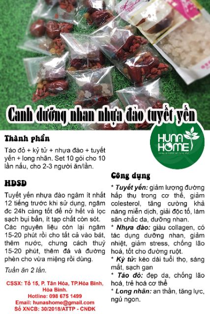 Canh dưỡng nhan nhựa đào tuyết yến tuyết liên tử | BigBuy360 - bigbuy360.vn
