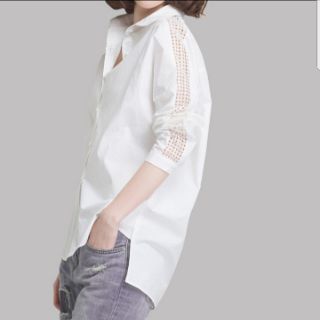 [ ORDER - ẢNH CUỐI THẬT] Áo sơ mi phối ren cách điệu