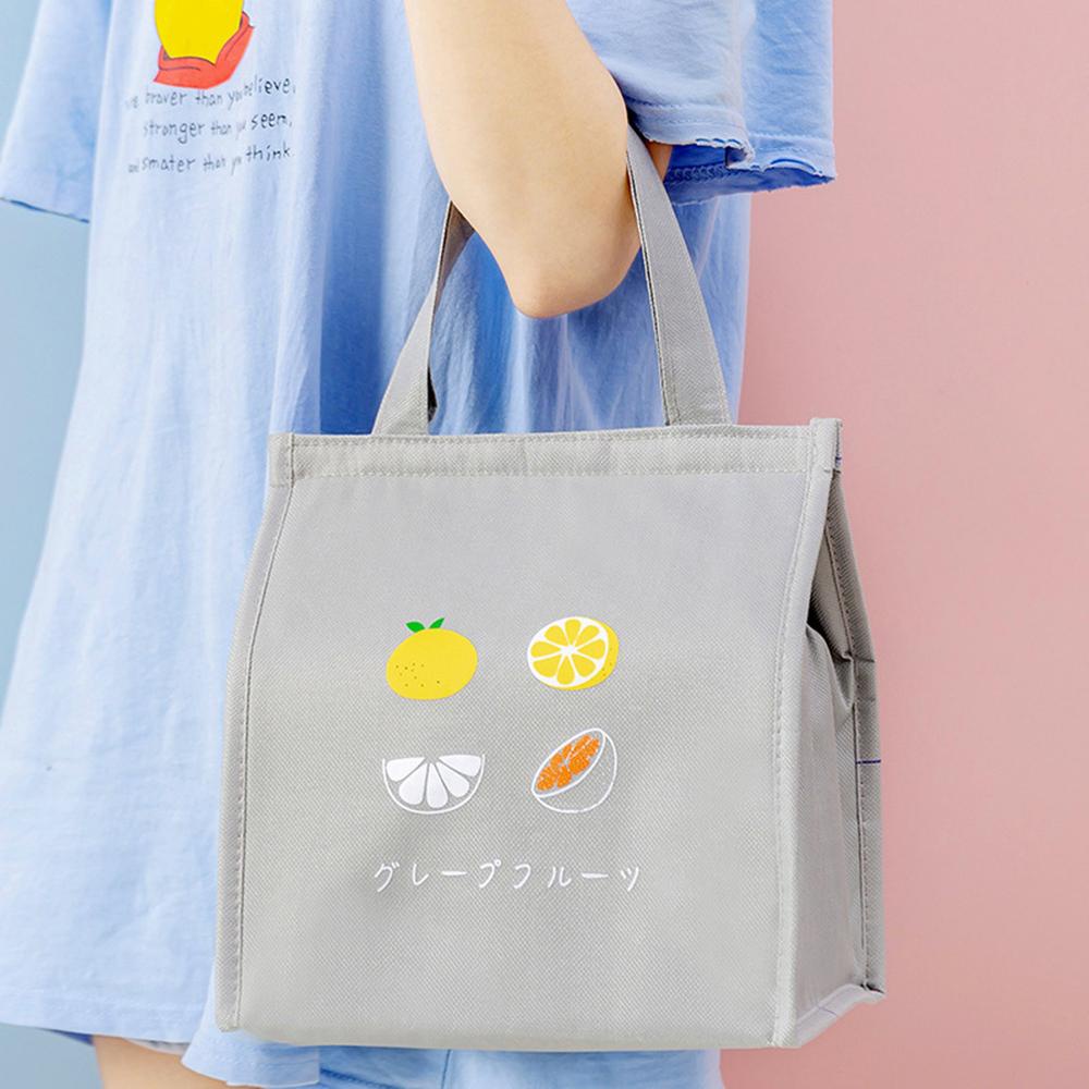 Túi Đựng Hộp Cơm Trưa Giữ Nhiệt Vải Oxford Màng Nhôm