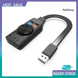 -spq- gs3 7.1 channel usb external pc laptop phone gaming sound card volume adjuster