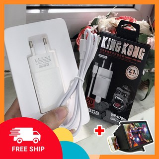Combo bộ sạc kingkong + kính phóng đại 3d | sạc samsung. cốc sạc điện thoại. kính xem phim