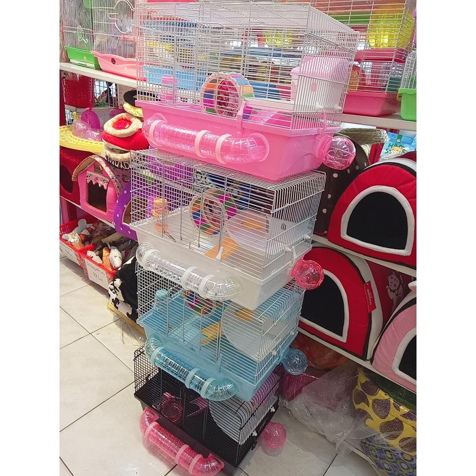Lồng nhà máy ống nối dành cho hamster / đuôi mập/... (size 47cm rất rộng rãi)