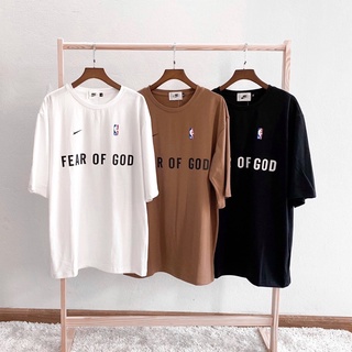 Áo thun unisex tay lỡ fear of god, Áo local brand ba màu trắng đen da bò chất liệu cotton , Maybug.official