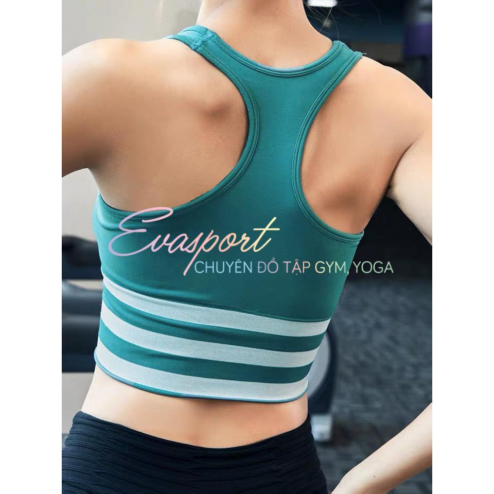 Áo bra [ BOMSHELL] tập gym, yoga vải Dệt Kim Cao Cấp -EvaSport.VN