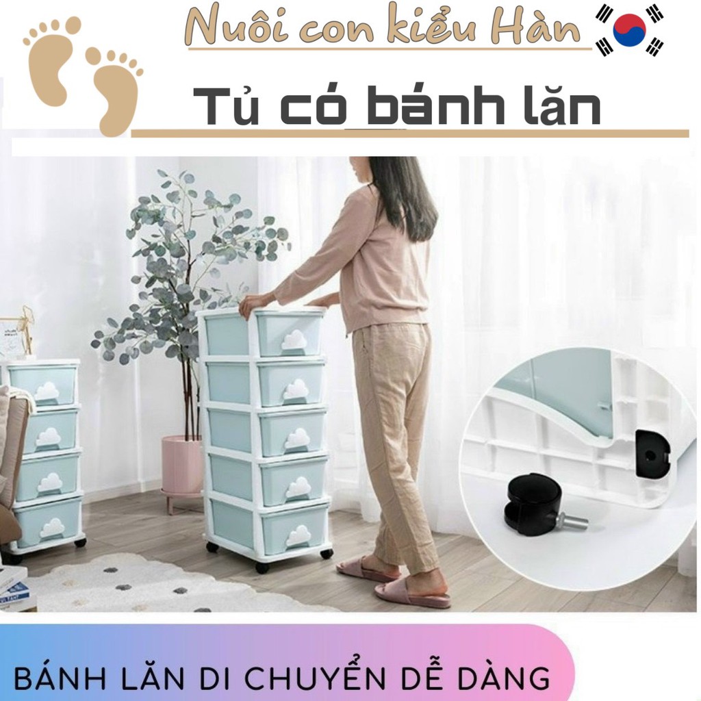 Tủ kệ mây phong cách Hàn Quốc *ship siêu rẻ* 3-4-5 tầng