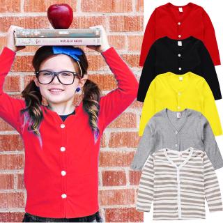 Áo cardigan dệt kim tay dài dễ thương cho bé