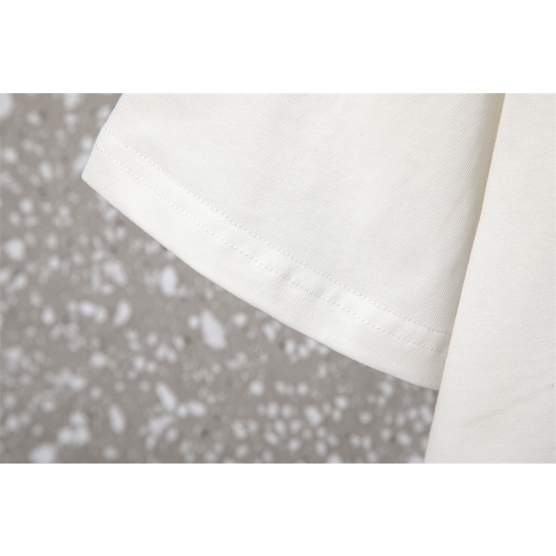 Áo Thun Tay Ngắn Thêu Logo  Cổ Điển Thoải Mái Mùa Hè