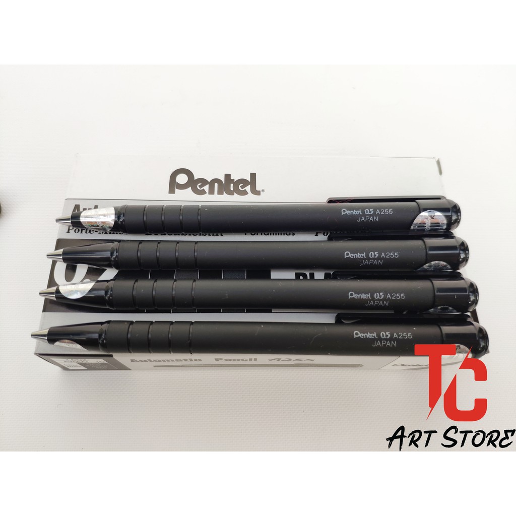 Bút chì bấm Pentel 0.5 A255 Japan - Hàng Chính Hãng Nhật