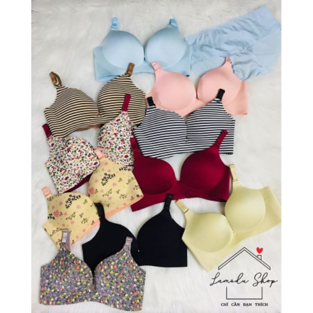 [HÀNG SẴN SALE XẢ KHO]_ HÀNG LOẠI 1 - Set lót set chip khô mực không gọng, mút vừa cực xịn đẹp (CÓ VIDEO & ẢNH THẬT) | BigBuy360 - bigbuy360.vn