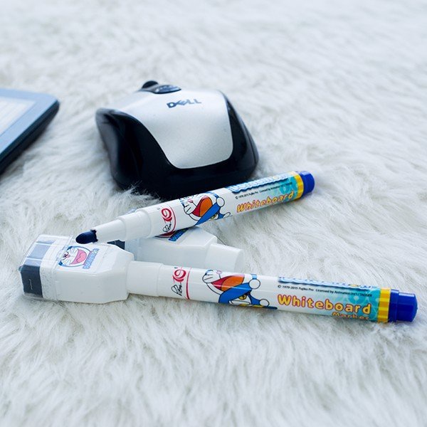 ( 1 Hộp 10 Cây ) Bút Lông Bảng Đầu Chùi WB016/DO Ngòi 1.5mm (  Mực Xanh ) Thiên Long Camshop