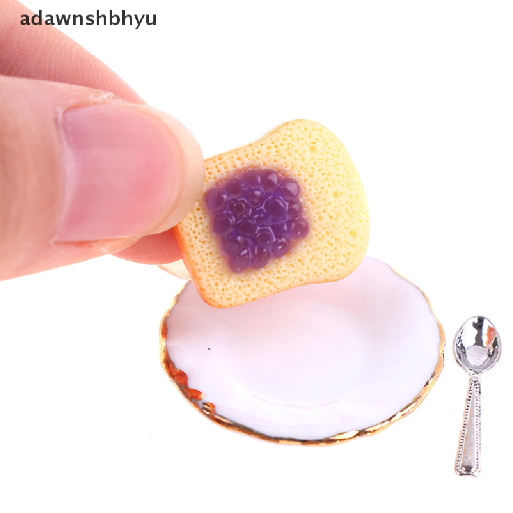 Bộ 3 Muỗng Ăn Bánh Mì Tỉ Lệ 1: 12 Trang Trí Nhà Búp Bê