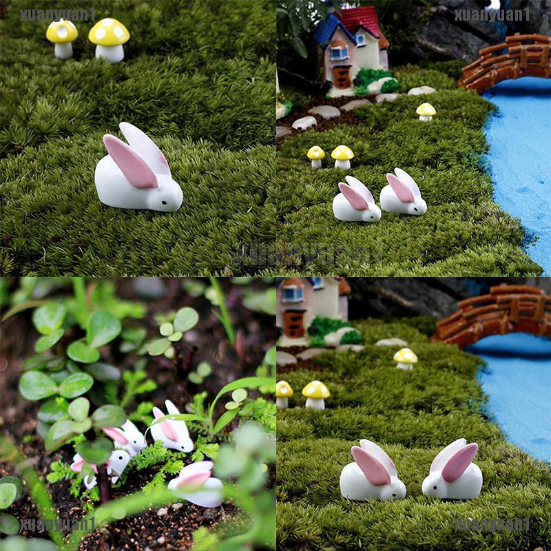 Mô Hình Thỏ Mini Bằng Nhựa Resin Trang Trí Sân Vườn