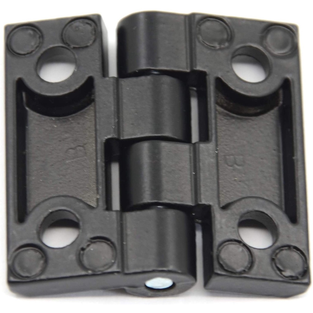Bản lề cửa tủ 40mm x 40mm, bản lề hợp kim kẽm, bản lề màu đen 40x40 x 5mm