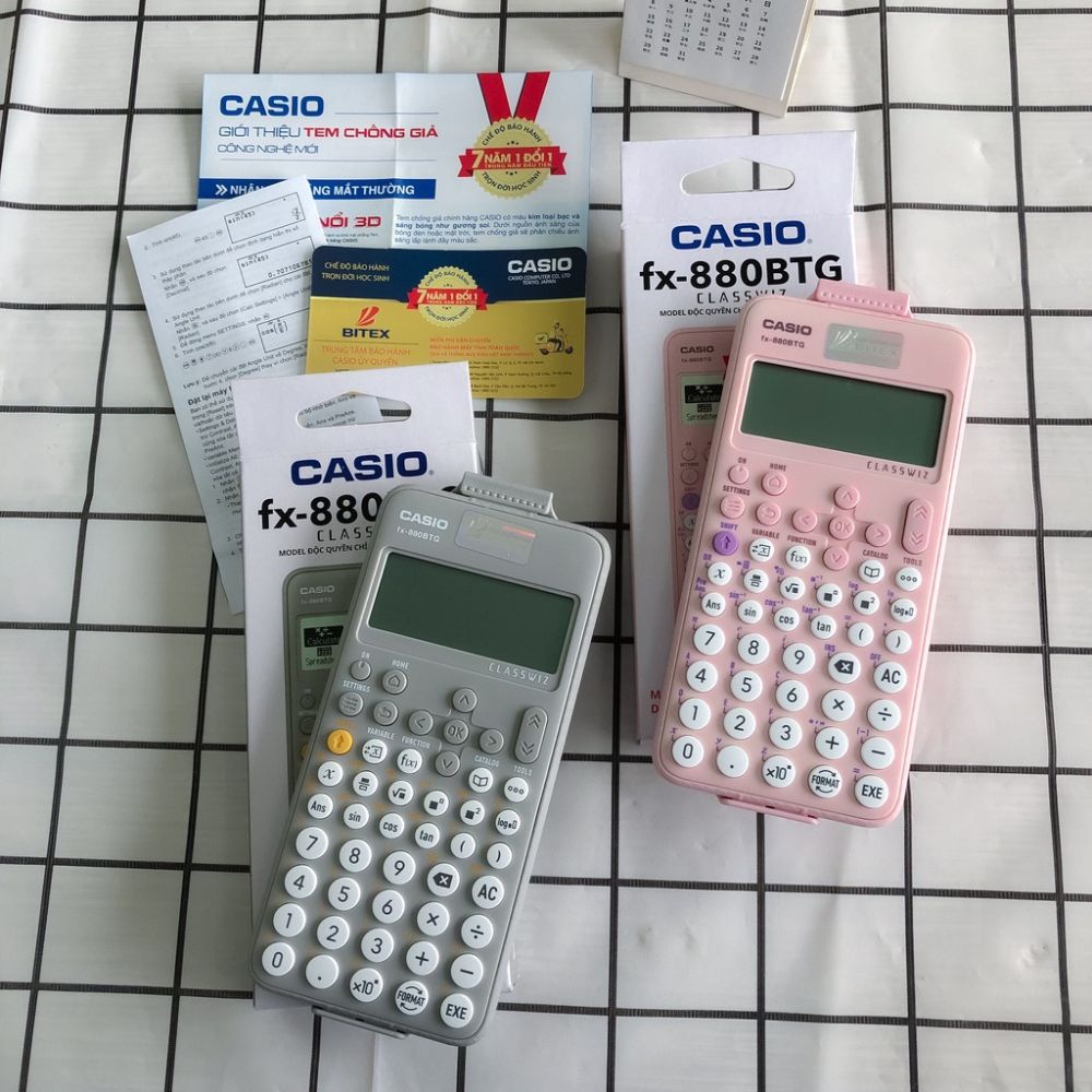 Máy tính casio FX 880 BGT - HIỆN ĐẠI NHẤT 2022 - Nhập khẩu Thái Lan - Được mang vào phòng thi - Bảo hành 7 năm