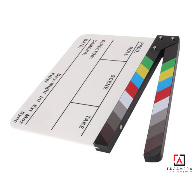 Bảng Clapper Board - Phụ Kiện Quay Phim Chụp Ảnh - Nhựa 25x30cm