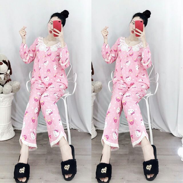Đồ bộ tole tiểu thư combo