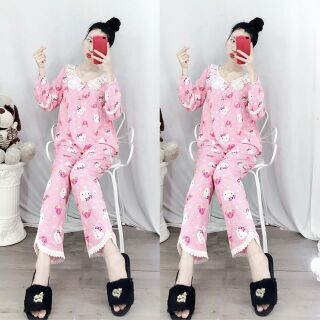 Đồ bộ tole tiểu thư combo