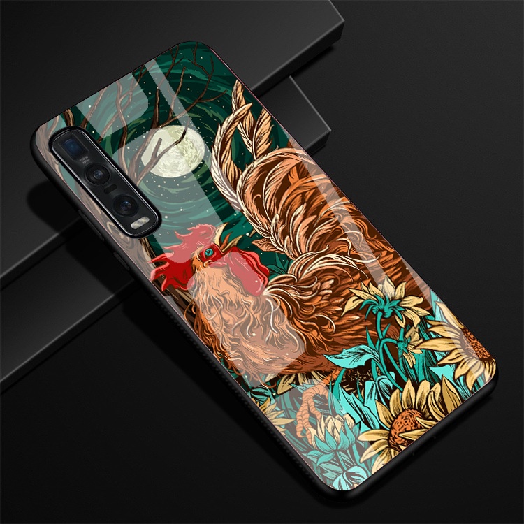 Ốp Lưng OPPO FIND X2, FIND X2 PRO Mặt Kính Cường Lực Cao Cấp Thiết Kế Độc Quyền